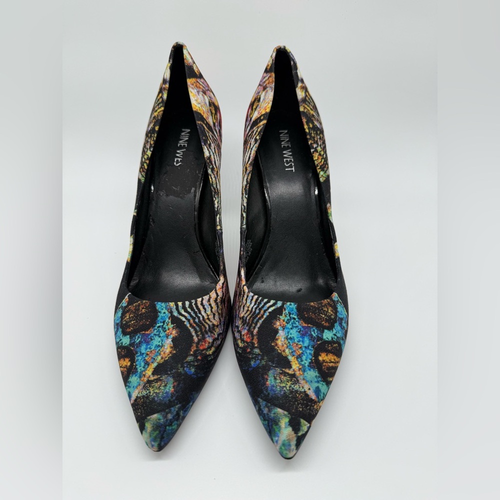 Nine West Vibrant Patterned Stiletto Heels